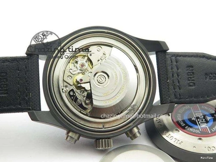 MIROTIME 0521 Pilot Chrono IW388003 Real Ceramic V6F 1:1 Best Edition On Black Nylon Strap A StreetReady 7284